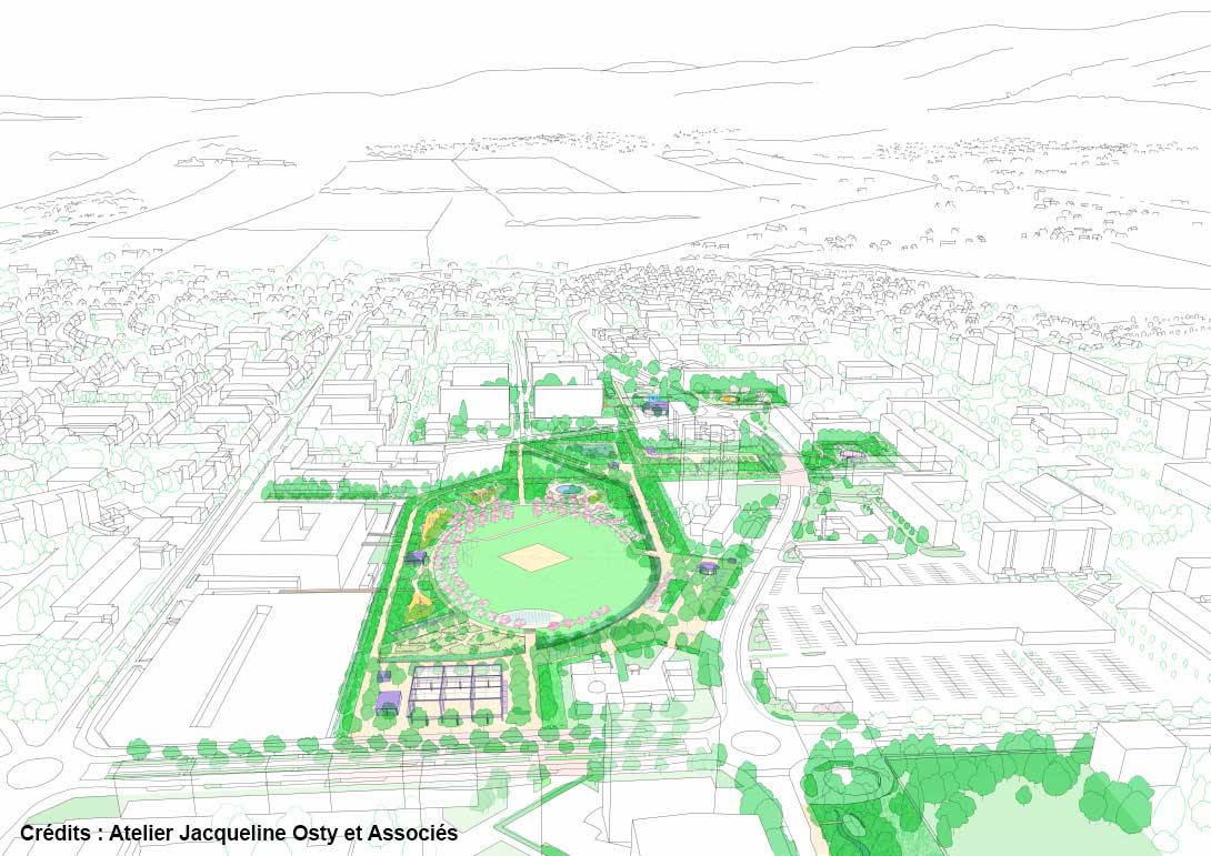 Principe de rénovation du centre commercial Le Millénaire