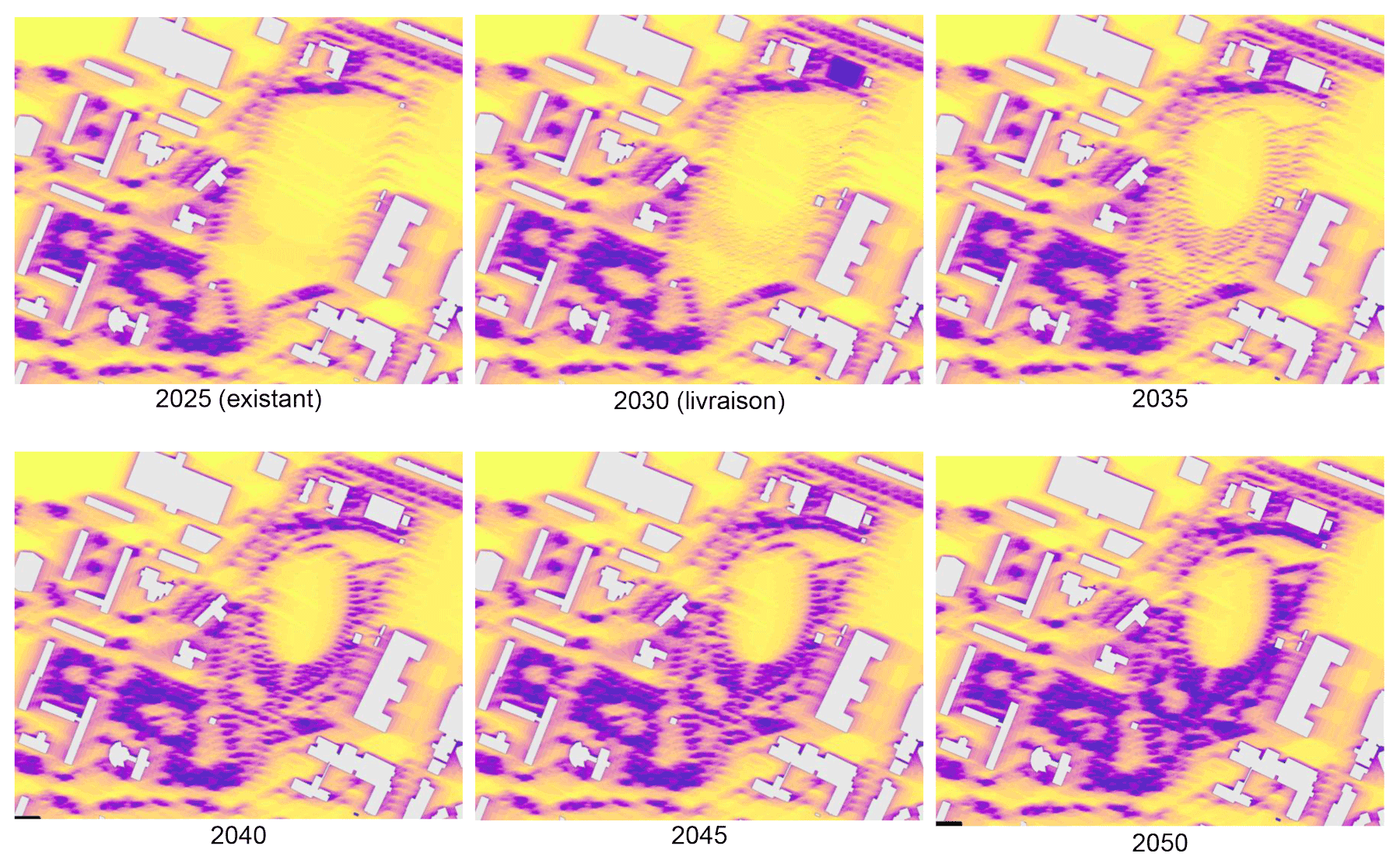 Ventilation naturelle du centre commercial Le Millénaire