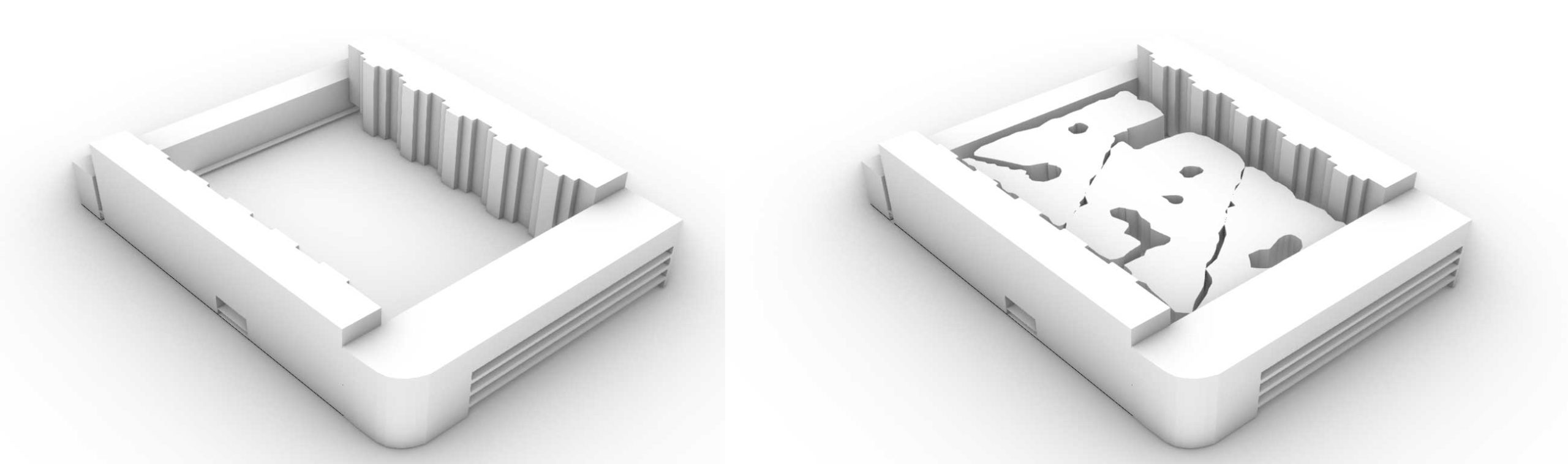 Ventilation naturelle du centre commercial Le Millénaire